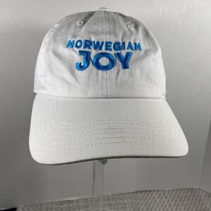 Norwegian Joy Hat Newhattan White Blue NCL Cruise Ship Adjustable Cotton Cap